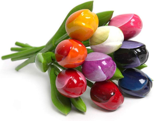 Mazzo tulipani in legno - mazzo, di