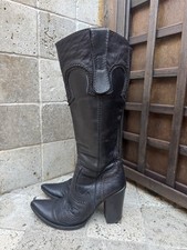 Stivali Prima Base US Navy Cowboy Boots T. 40 Alti 50 cm zip 30 cm e tacco 10 cm