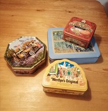 LOTTO DI QUATTRO SCATOLE DI LATTA - VINTAGE