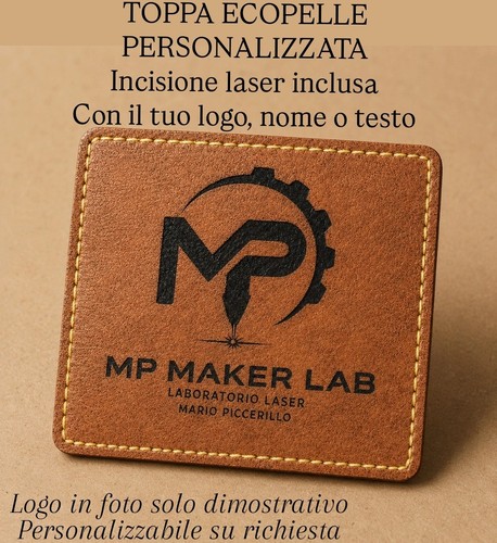 Toppa ecopelle personalizzata - toppa,