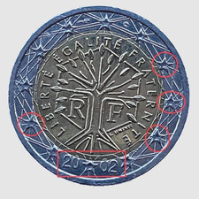 Moneta 2 euro Francia 2002