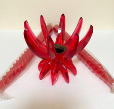 Portacandele natalizio rosso