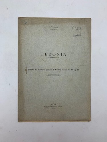 Feronia estratto dal - estratto,