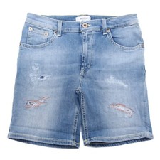 7541AH pantaloncino bimba girl DONDUP blue denim cotton shorts