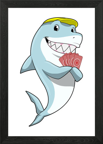 Carte poker squali con - carte,
