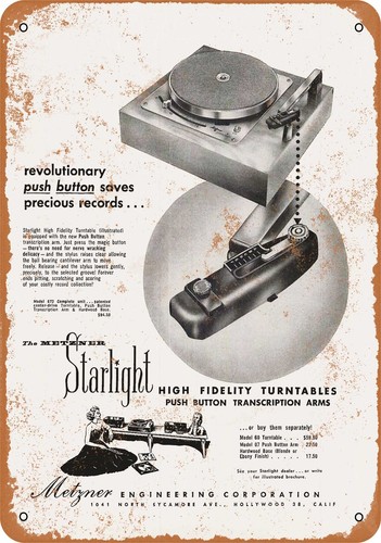 Insegna metallo 1957 - in,