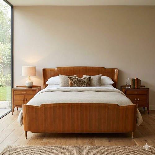 Letto matrimoniale vintage - letto,
