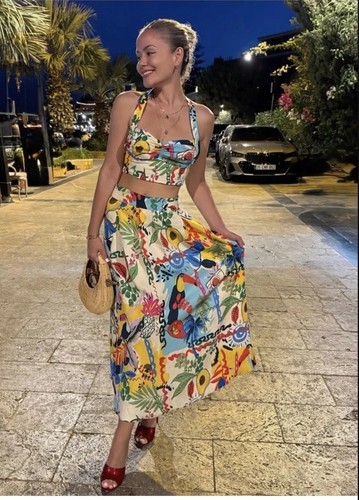 Zara gonna midi stampa - zara,