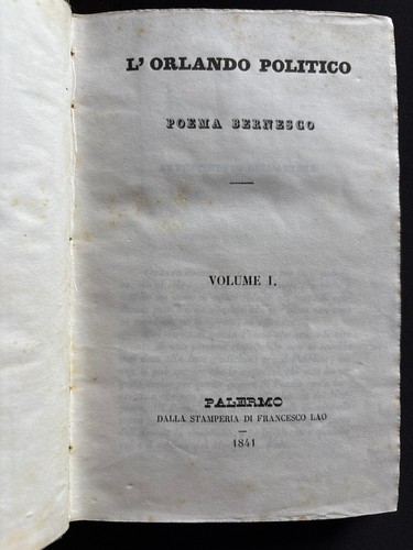 Orlando politico poema - politico,