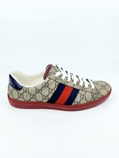 Gucci ACE GG Supreme Red Usate – Taglia EU/IT 40 (UK 6, US 6.5, CM 25)