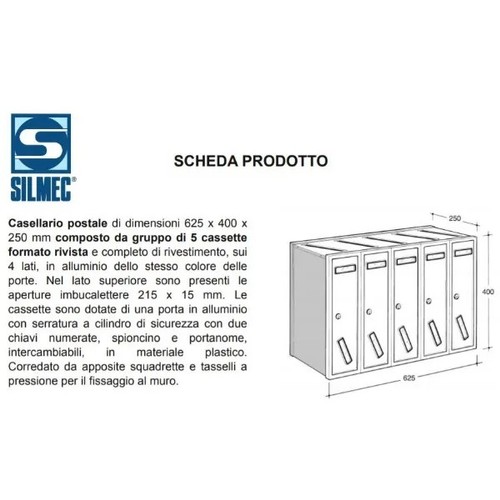 Casellario postale silmec - silmec, in