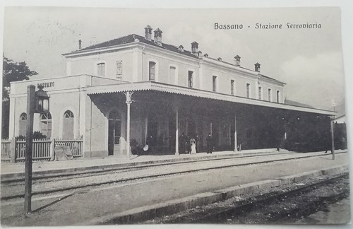 Cartolina bassano treno - bassano,