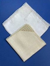 PIZZO ANTICO - 2 sacchetti ricamati