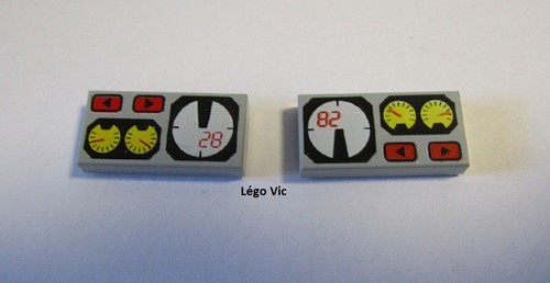 Lego 3069bpx19 tile city - x2,