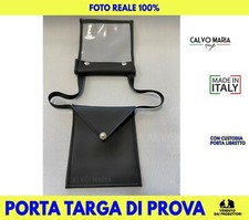 Porta targa di prova simil pelle per auto Custodia Astuccio Documenti Posteriore
