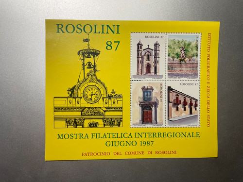 1987 foglietto erinnofilo - 1987,