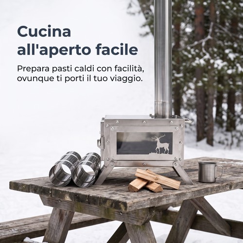 Fornello campo portatile - fornello, da