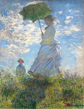 Monet Kit Pittura Diamante 5D, Trapano Completo Diamond Art Fai da Te 12x16in La Promenade