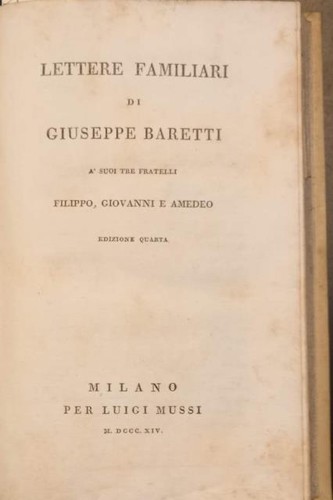 Lettere familiari giuseppe - lettere, di