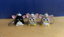 3x VINTAGE minifigure FURBY TIGER 1999 TOY CIONDOLI PVC