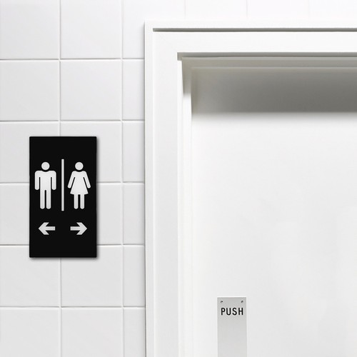 Washroom symbol acrylic - washroom,