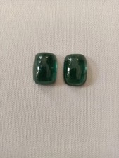 2 tormaline verdi cabochon - 14,60 ct. totale
