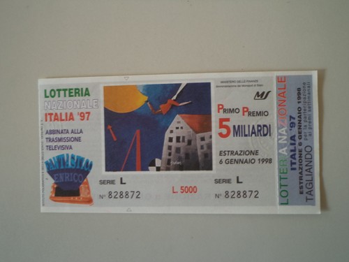 Biglietto della lotteria - biglietto,