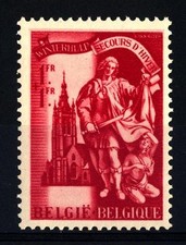 BELGIUM - BELGIO - 1943 - Antiche statuette di "San Martino" e chiese dedicate