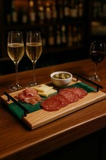 Vassoio In Legno Di Castagno E Resina Epossidica