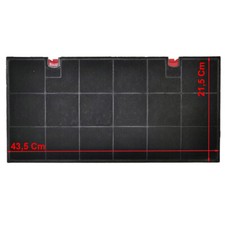 Filtro rettangolare 43,5 x 21,5 Cm TYPE 150 cappa Elica Whirlpool Rex Electrolux