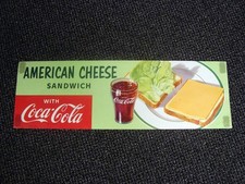 Poster panino formaggio americano Coca-Cola 1957