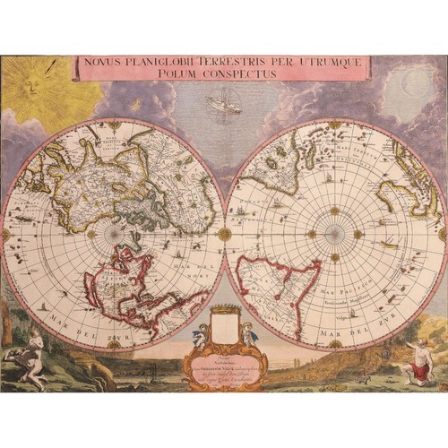 Mappa storica mondo - -,
