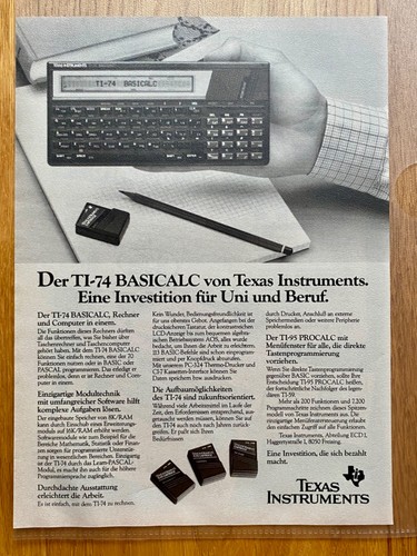 Texas instruments 74 - instruments, ti-74