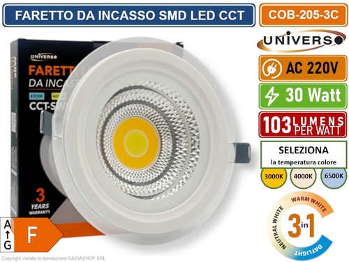 Faretto cob led incasso - led,