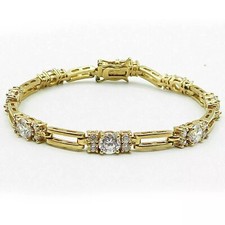 Bracciale tennis vintage 4 ct