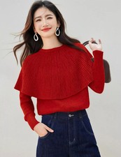 Maglione Donna Rosso Elegante