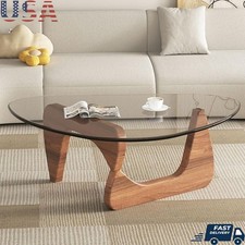 Tavolino da Caffè Ovale Vetro