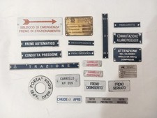 Grande Lotto di 20 Targhe Treni F.S .Ferrovie Dello Stato Dismissioni Anni 70/80