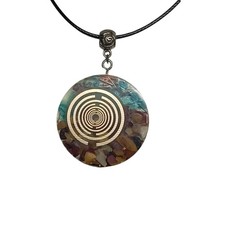 Orgonite collana Piastra Energetica MWO Oscillatore Lakhovsky protezione EMF 5G