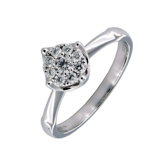 Anello solitario fiore giorgio - anello,