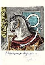 GlORGIO DE CHIRICO lettera "O" litografia firmata numerata timbrata Bolaffi Arte