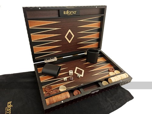 Set backgammon deluxe legno - backgammon, in