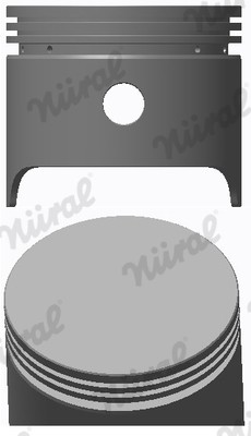 Pistone nural per fiat - pistone, 127