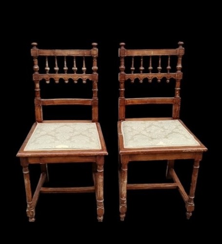 Antica coppia sedie legno - antica,