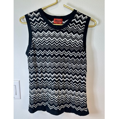 Canotta missoni maglia zigzag - canotta,