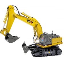 HUINA 1510 1:16 2,4G 11CH Escavatore Ruspa Elettrica 11 Canali LUCI Suoni RC RTR
