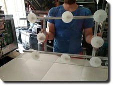 Supporto tool con ventose per