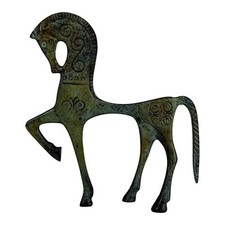 Statua piatta in vero bronzo