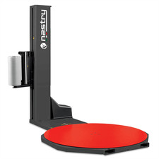 Avvolgipallet a tavola rotante Ø 1,65 m con freno meccanico