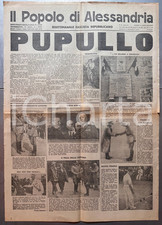 Marzo 1945 RSI IL POPOLO DI ALESSANDRIA Duca VISCONTI DI MODRONE "Pupullo"